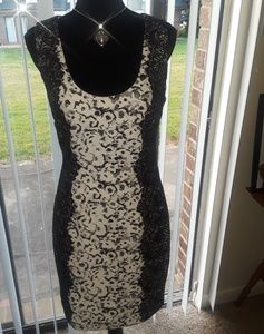 Guess Black & White Maxi Dress